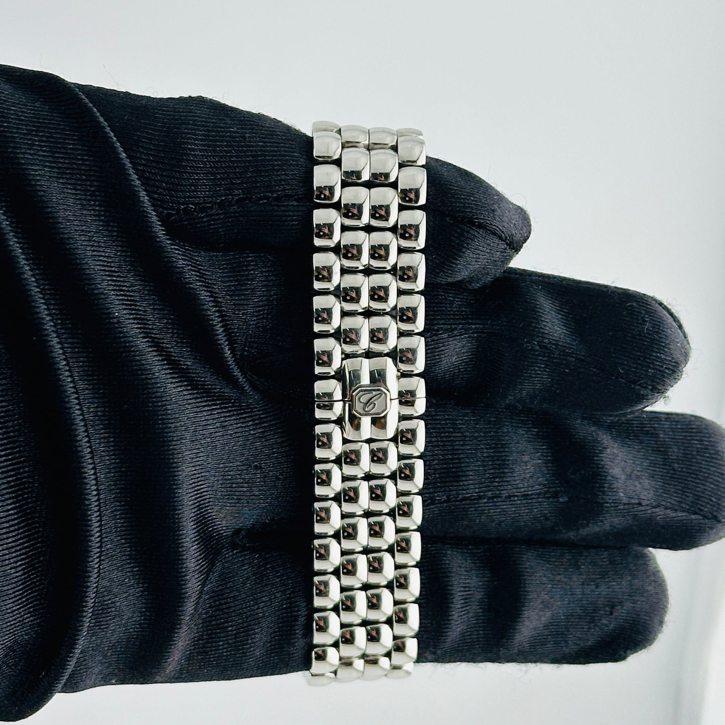 Chopard Happy Sport The First Silver Roman / Moving Diamonds Dial on Stainless Steel Bracelet Ref. 278610-3001 Manuals Only — view 4