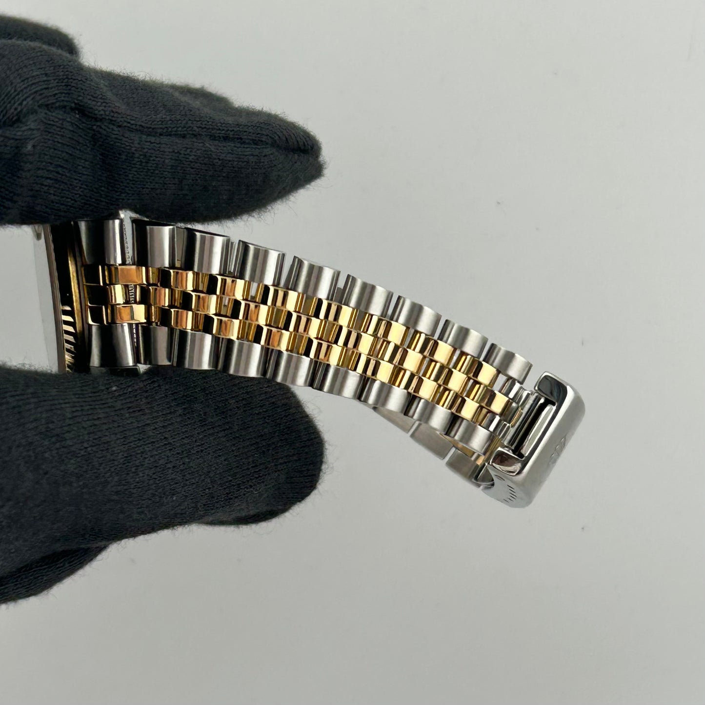 Rolex Datejust Champagne Stick Dial on D Link Jubilee Bracelet Ref. 68273 1988 — view 5