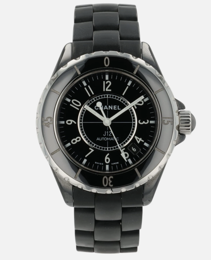 Chanel J12 Black Dial on Ceramic Bracelet Ref. H0685