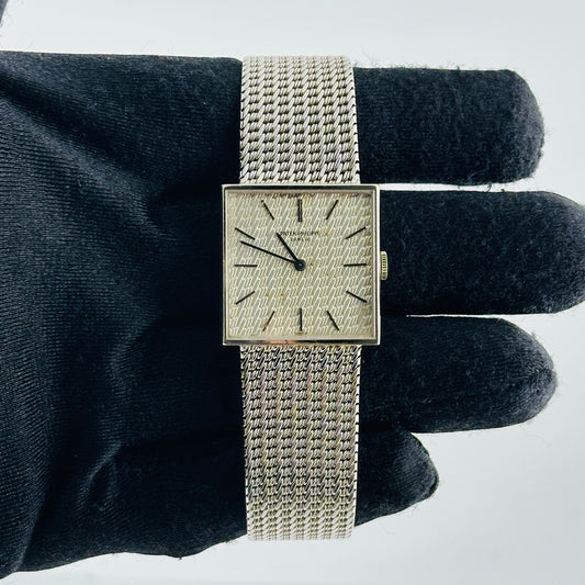 Patek Philippe Gondolo Silver Stick Dial on White Gold Mesh Bracelet Ref. 3430