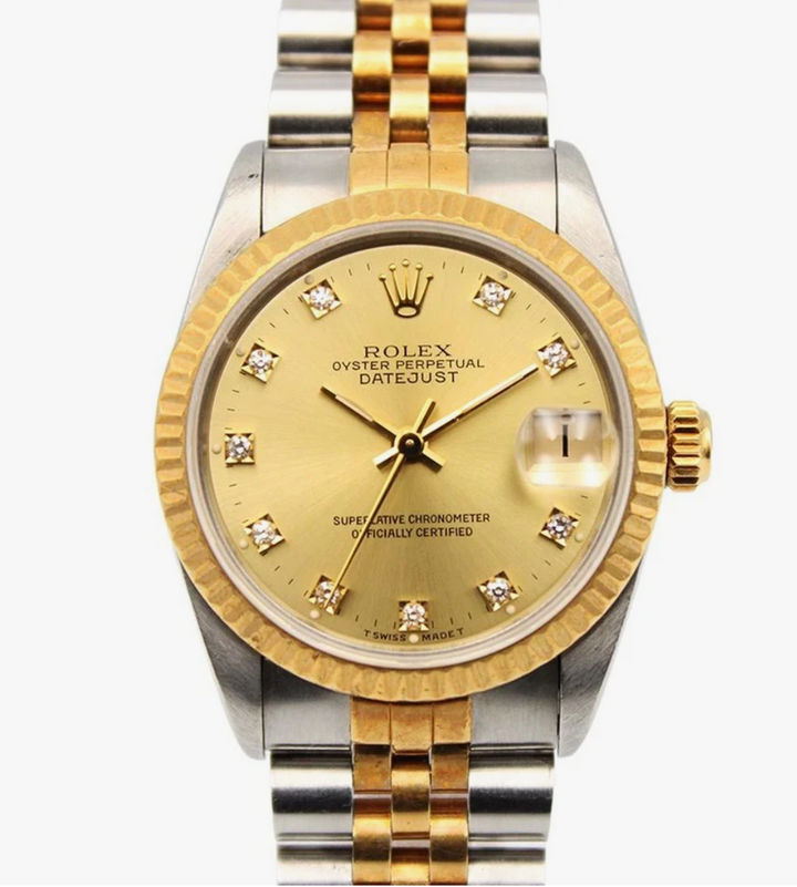Rolex Datejust Champagne Diamond Dial on Jubilee Ref. 68273G 1987