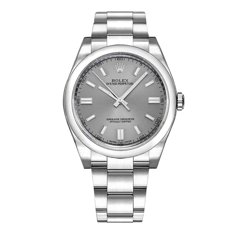 Rolex Oyster Perpetual Silver Dial on Oyster Ref 116000 with New Style Card White 2018