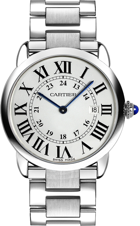 Cartier Ronde Solo Silver Dial on Bracelet Ref. W6701004 Papers 2013