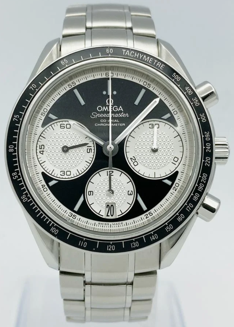 Omega Speedmaster Racing Black Dial on Stainless Steel Bracelet Ref. 326.30.40.50.01.002 Card