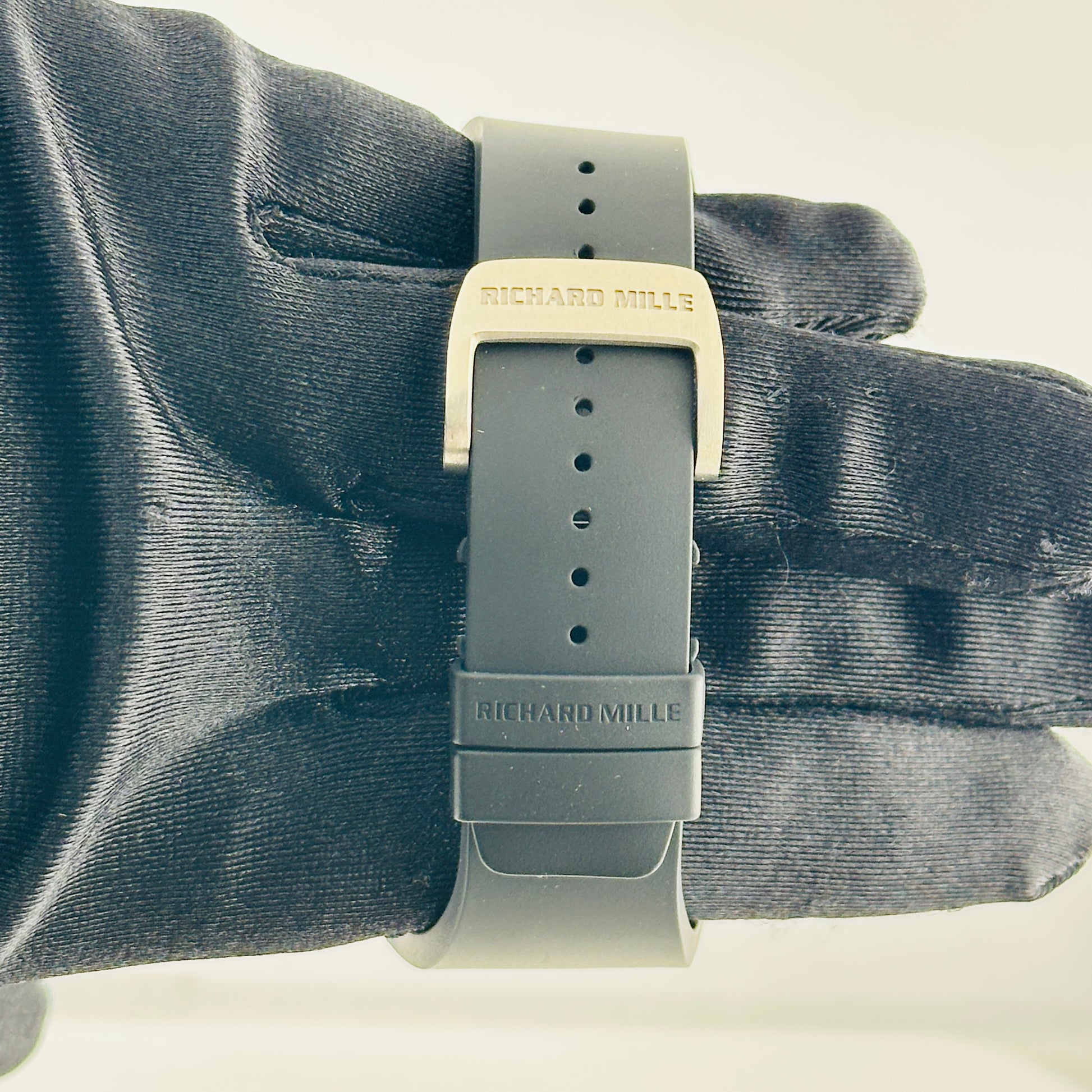 Richard Mille Extra Flat Openwork Dial on Rubber Band Ref. RM016/MON-00445 Papers 2021 — view 4