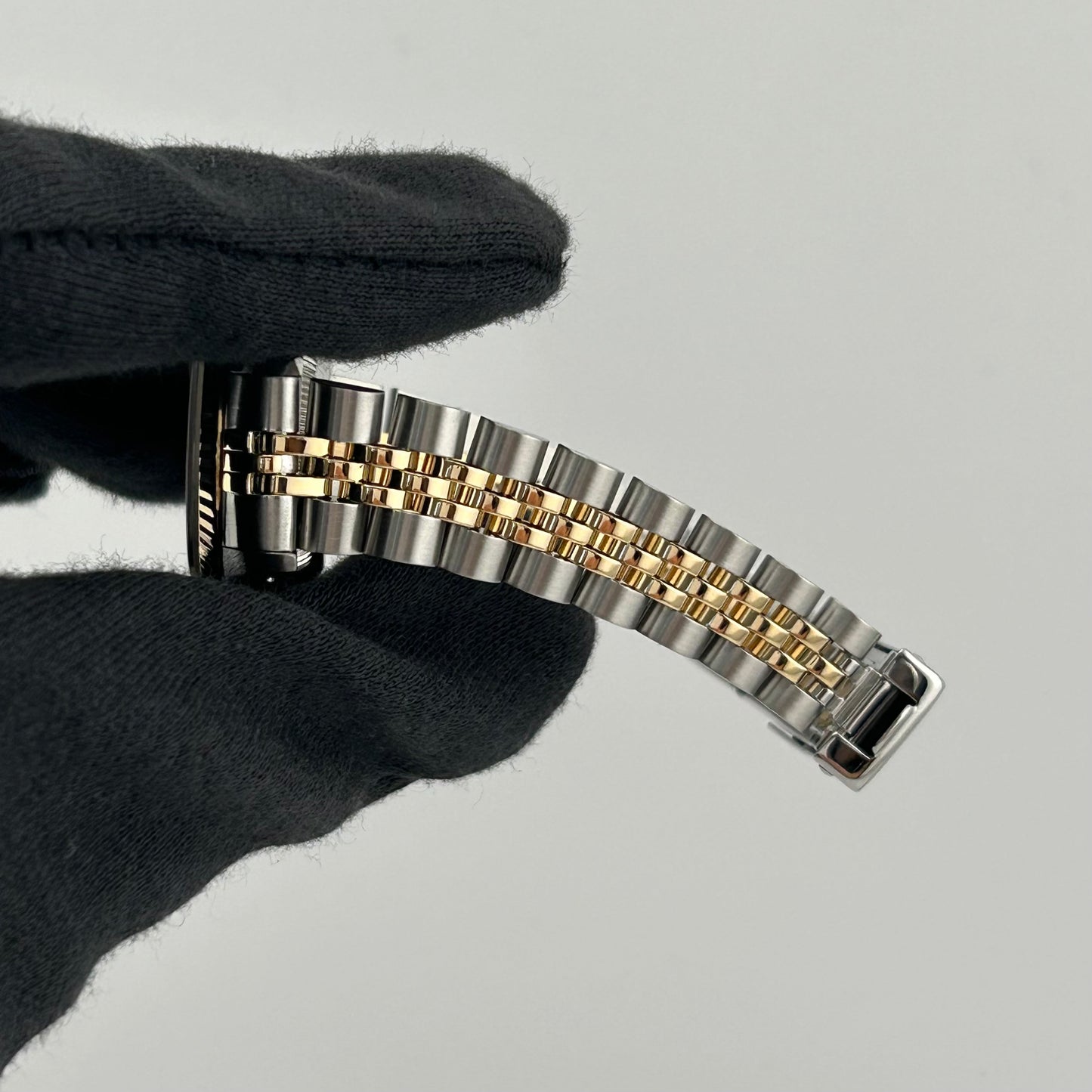 Rolex Datejust Lady Champagne Stick Dial on D Link Jubilee Ref. 69173 Papers 1990 — view 5