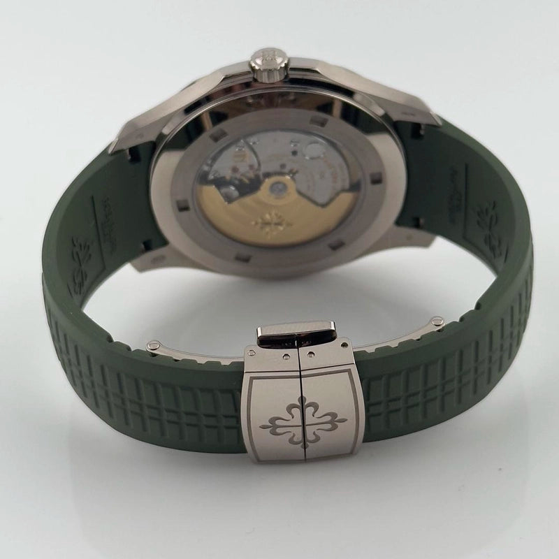 Patek Philippe Aquanaut Khaki Green Dial on Strap Ref 5168G-010 with Papers 2021
