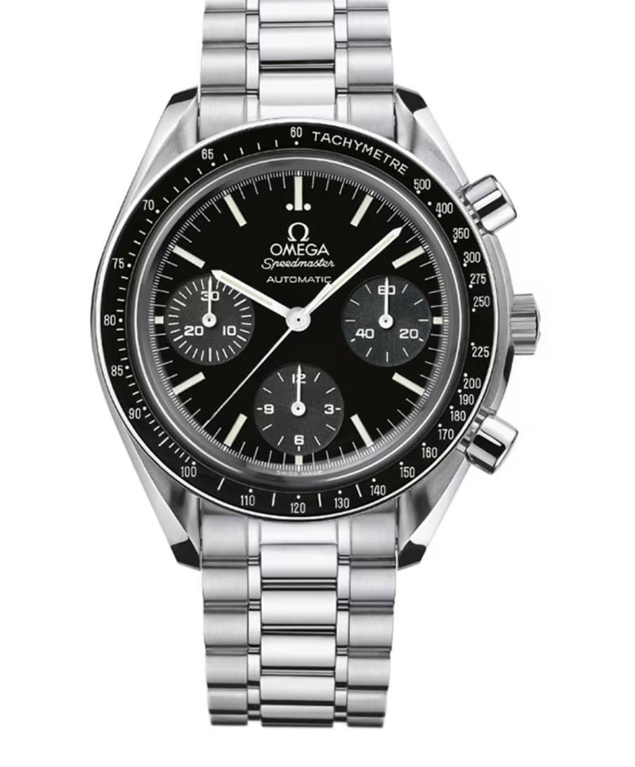 Omega Speedmaster Black Dial on Stainless Steel Ref. 3539.5 Card Open Date