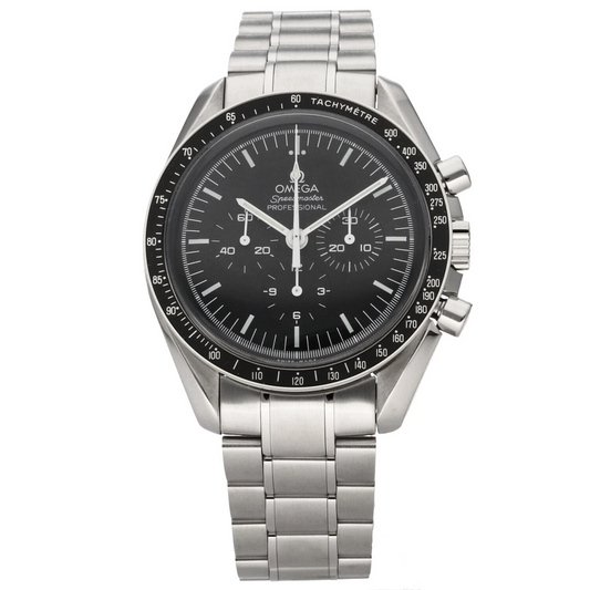 Omega Speedmaster Moonwatch Professional Black Dial on Stainless Steel Bracelet Ref. 3572.5
