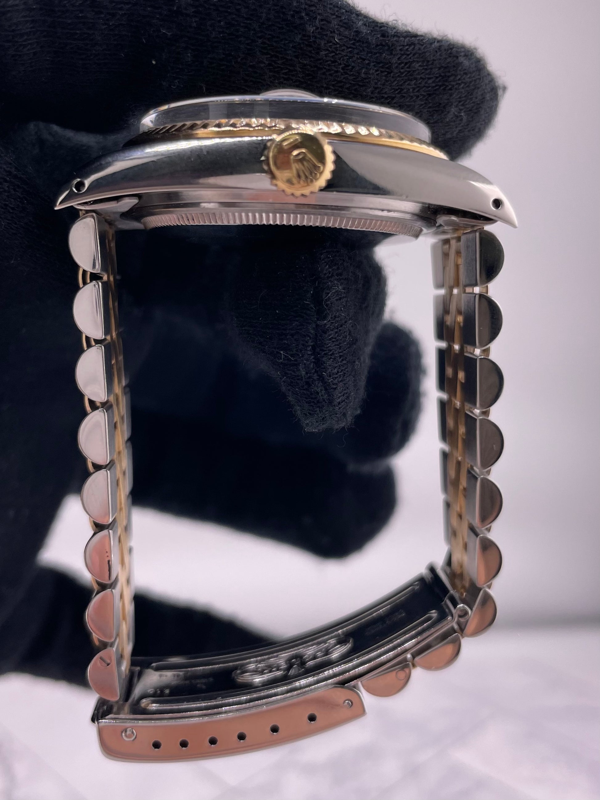 Rolex Datejust Champagne Stick Dial on D Link Jubilee Bracelet Ref. 16013 1985 — view 6