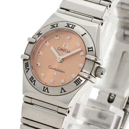 Omega Constellation Salmon Pink Dial on Stainless Steel Bracelet Ref. 1561.61