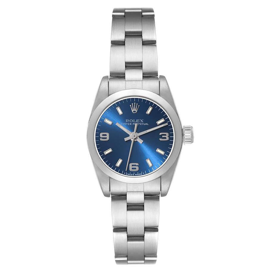 Rolex Oyster perpetual Blue Dial on Oyster Ref. 67180 Papers 1997