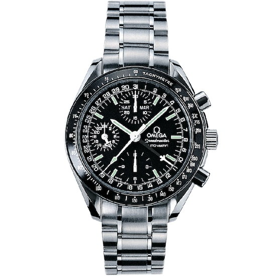 Omega Speedmaster Triple Calendar Black Dial on Stainless Steel Bracelet Ref. 3520.50.00