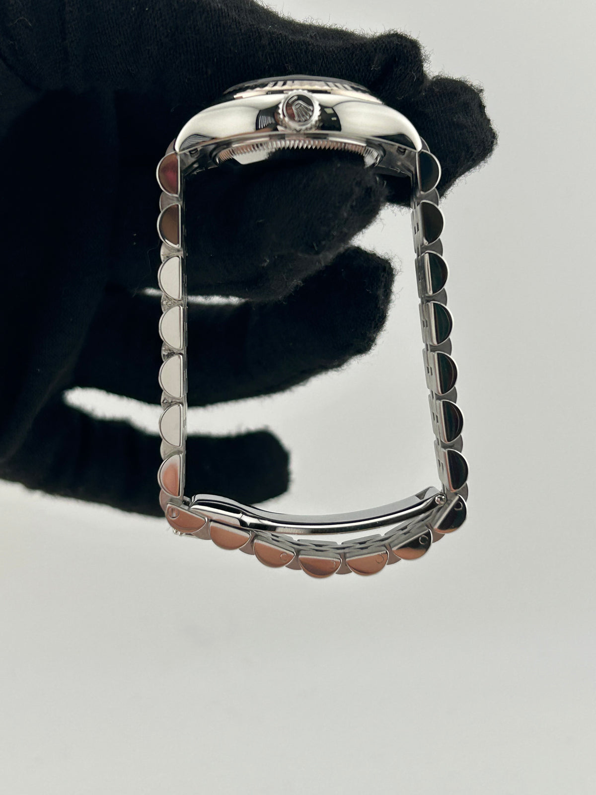 Rolex Datejust Lady Black Stick Dial on Jubilee D Link Bracelet Ref. 179174 Card 2010 — view 6