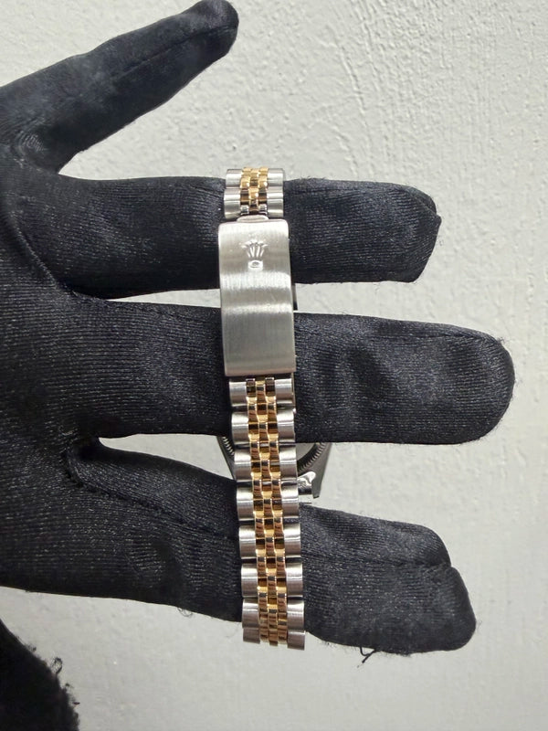 Rolex Datejust Lady Champagne Stick Dial on Jubilee Ref 69173 with Papers 1985
