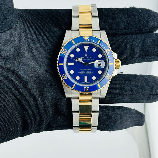 Rolex Submariner Blusey Blue Dial on Oyster Ref 116613