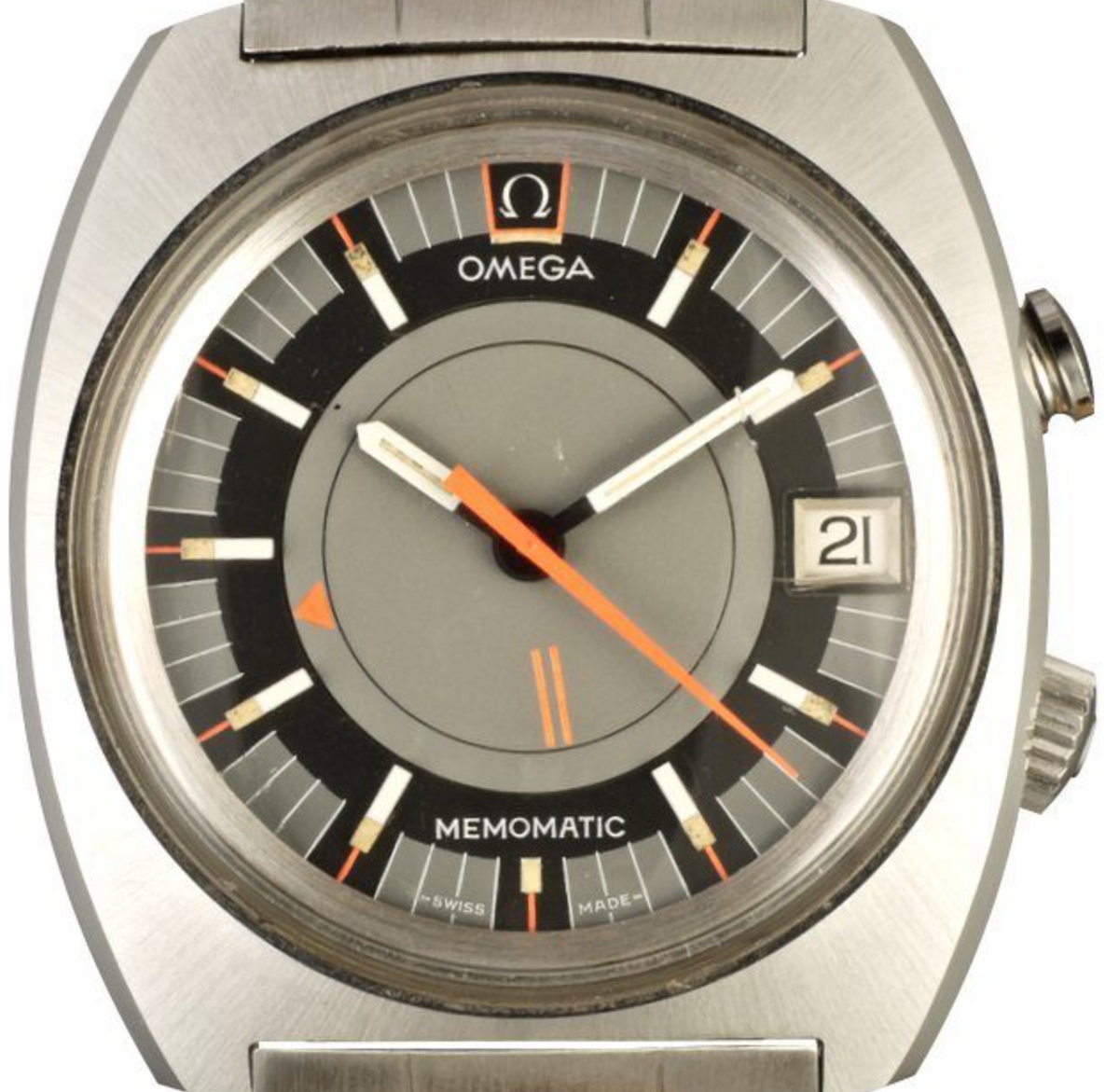 Omega Seamaster Memomatic Grey Dial on Stainless Steel Bracelet Ref. 166.072