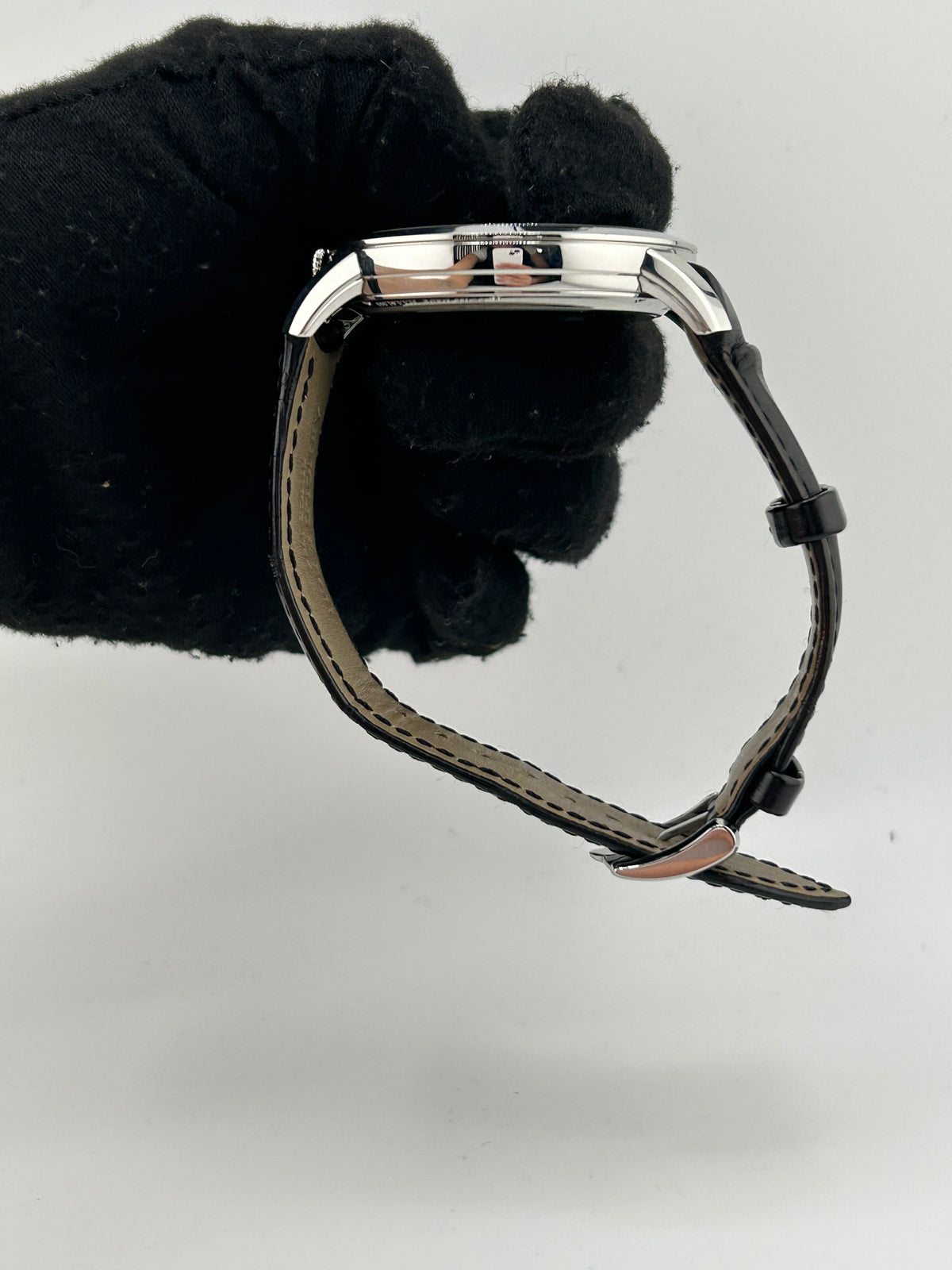 Arnold & Son Time Pyramid Skeleton Dial on Black Leather Strap Ref. 1TPAS.S01A.C124S Complete — view 6