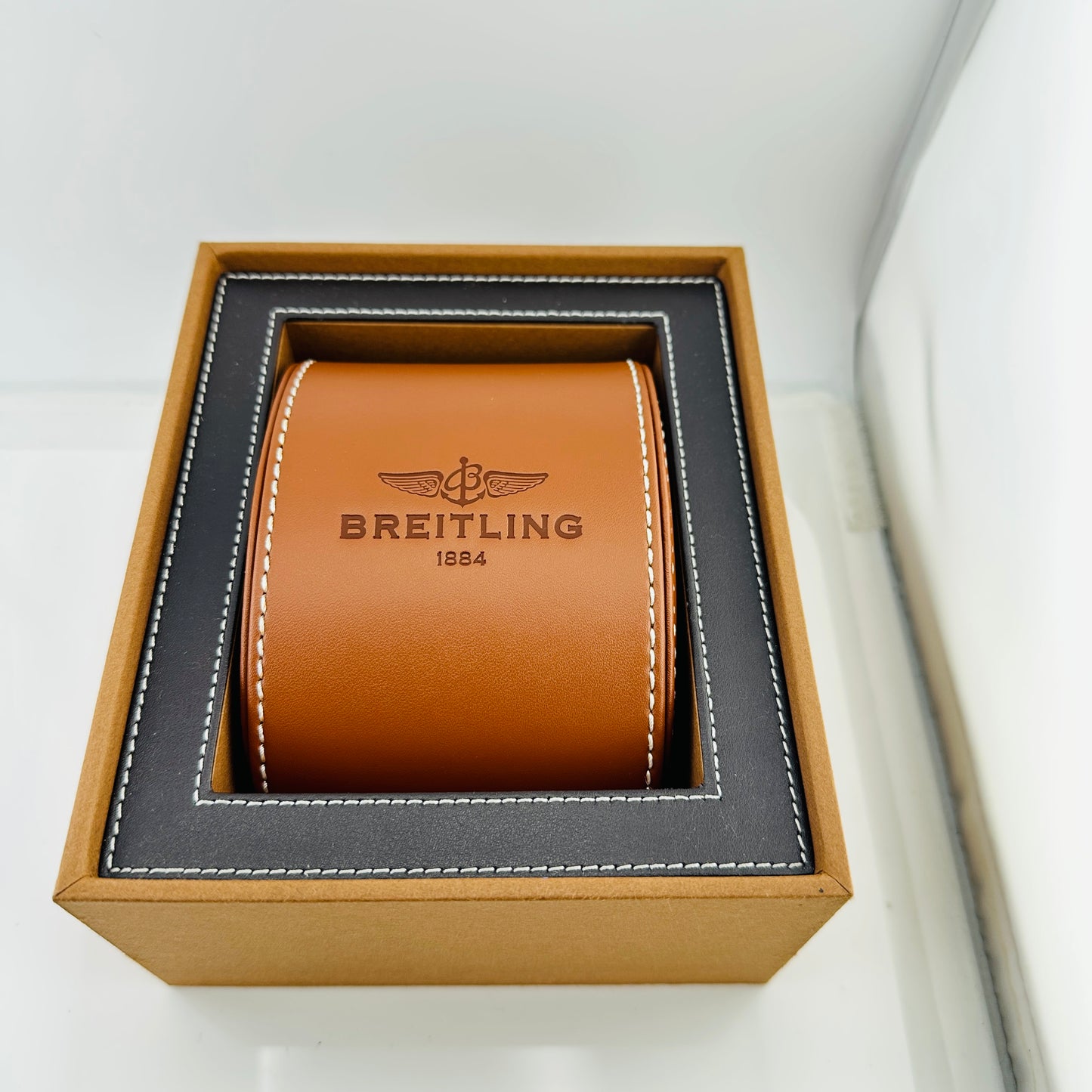 Breitling Chromomat 01 Blue Mop Dial on Stainless Steel Bracelet Ref. AB01111A/BG64 Papers 2018 — view 3