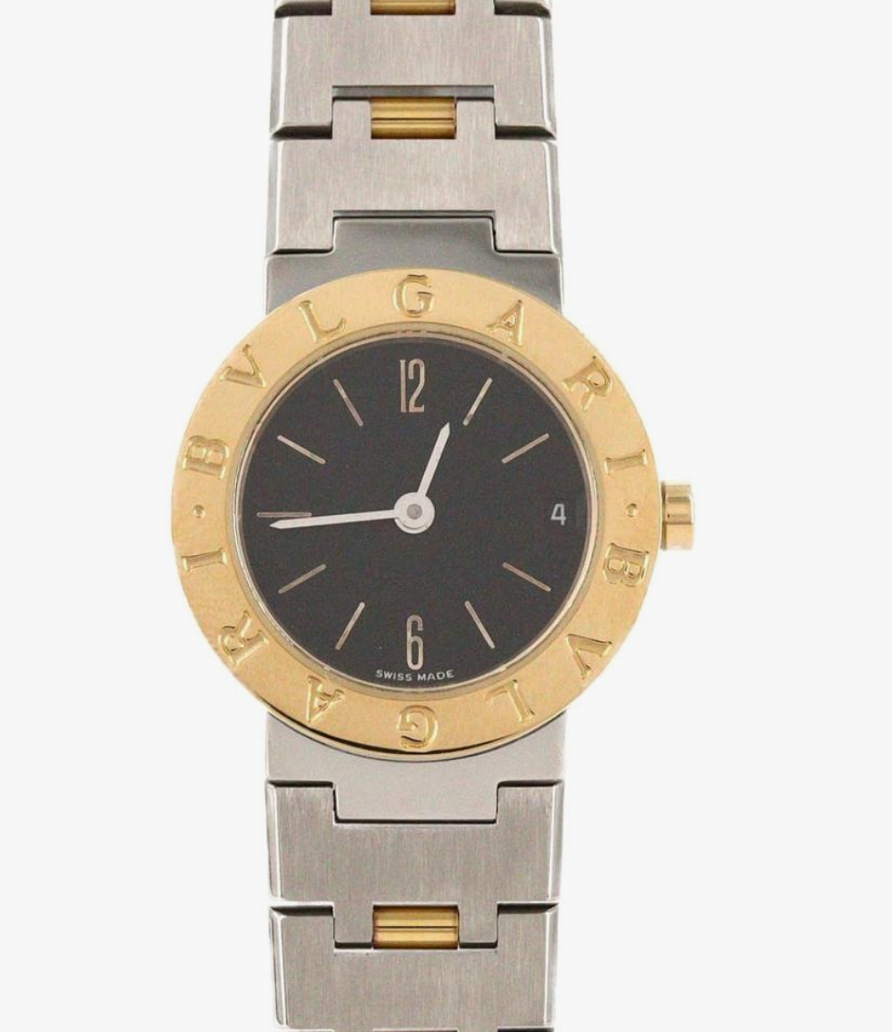 Bvlgari Bvlgari Black Dial on 2 Tone Yellow Gold / Stainless Steel Ref. BB23SG