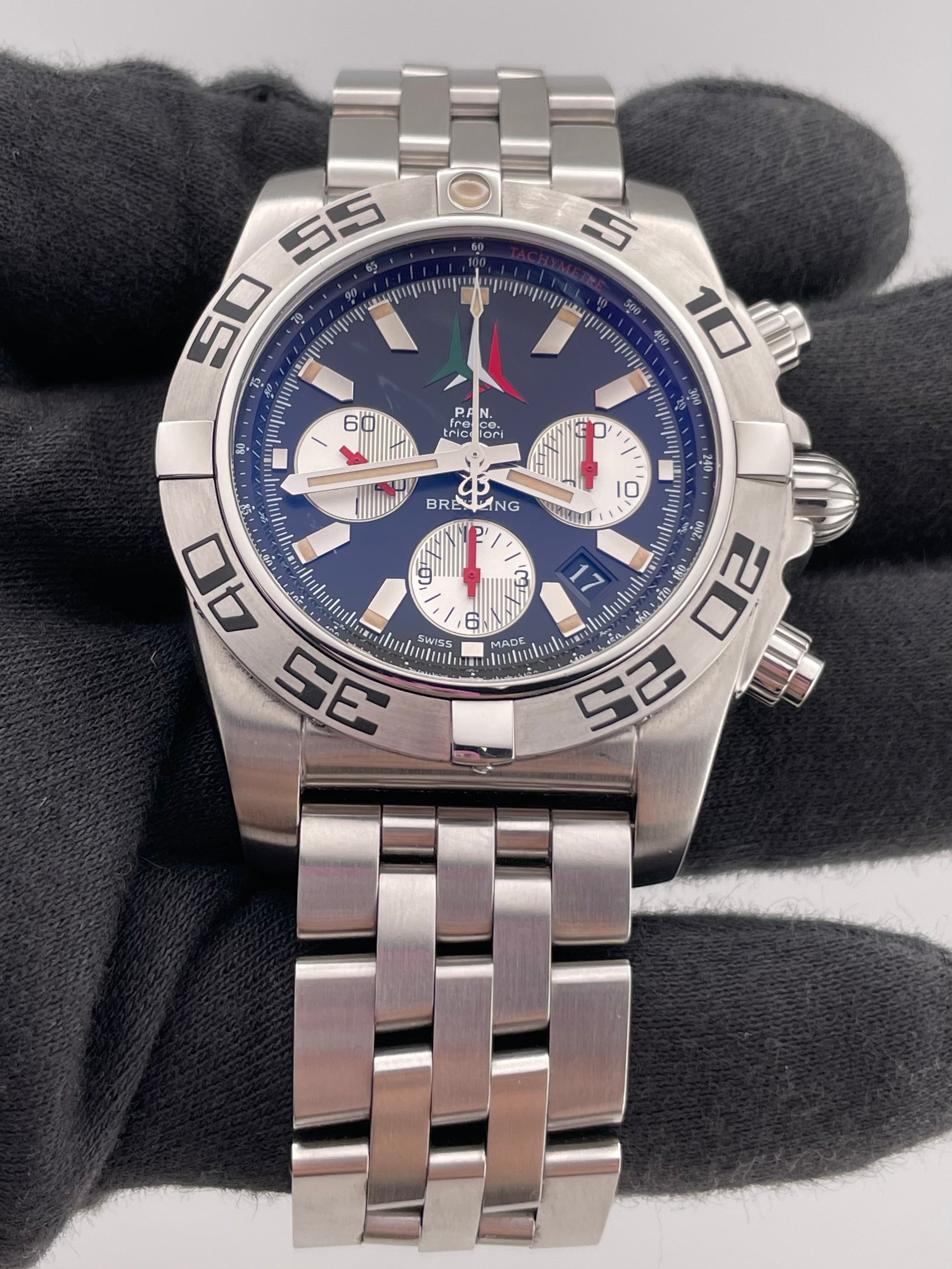 Breitling Chronomat Black Dial Ref. AB0110 Card 2013 — view 2