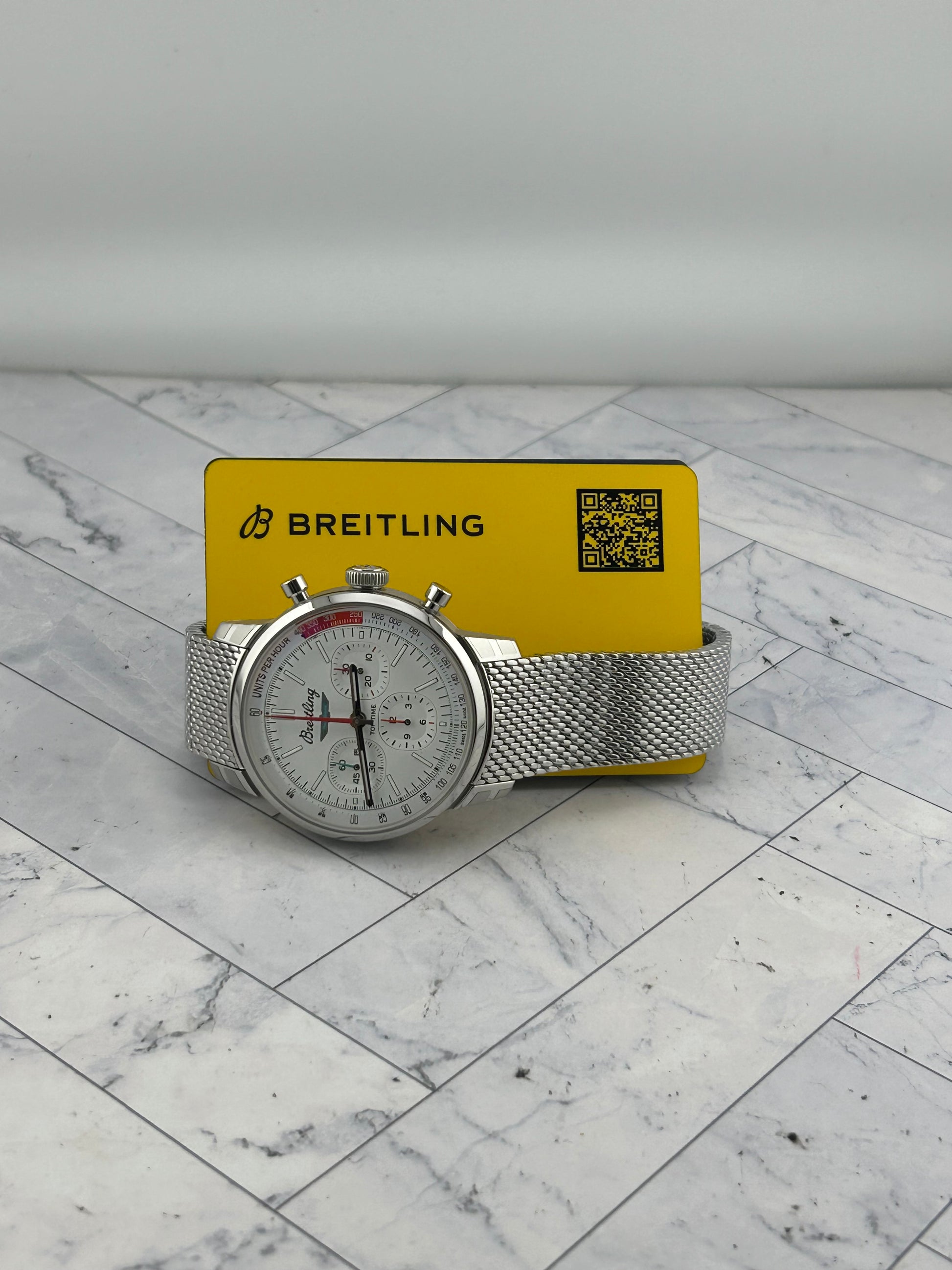 Breitling Top Time White Dial on Mesh Steel Ref. AB0176 Card 2026 — view 7