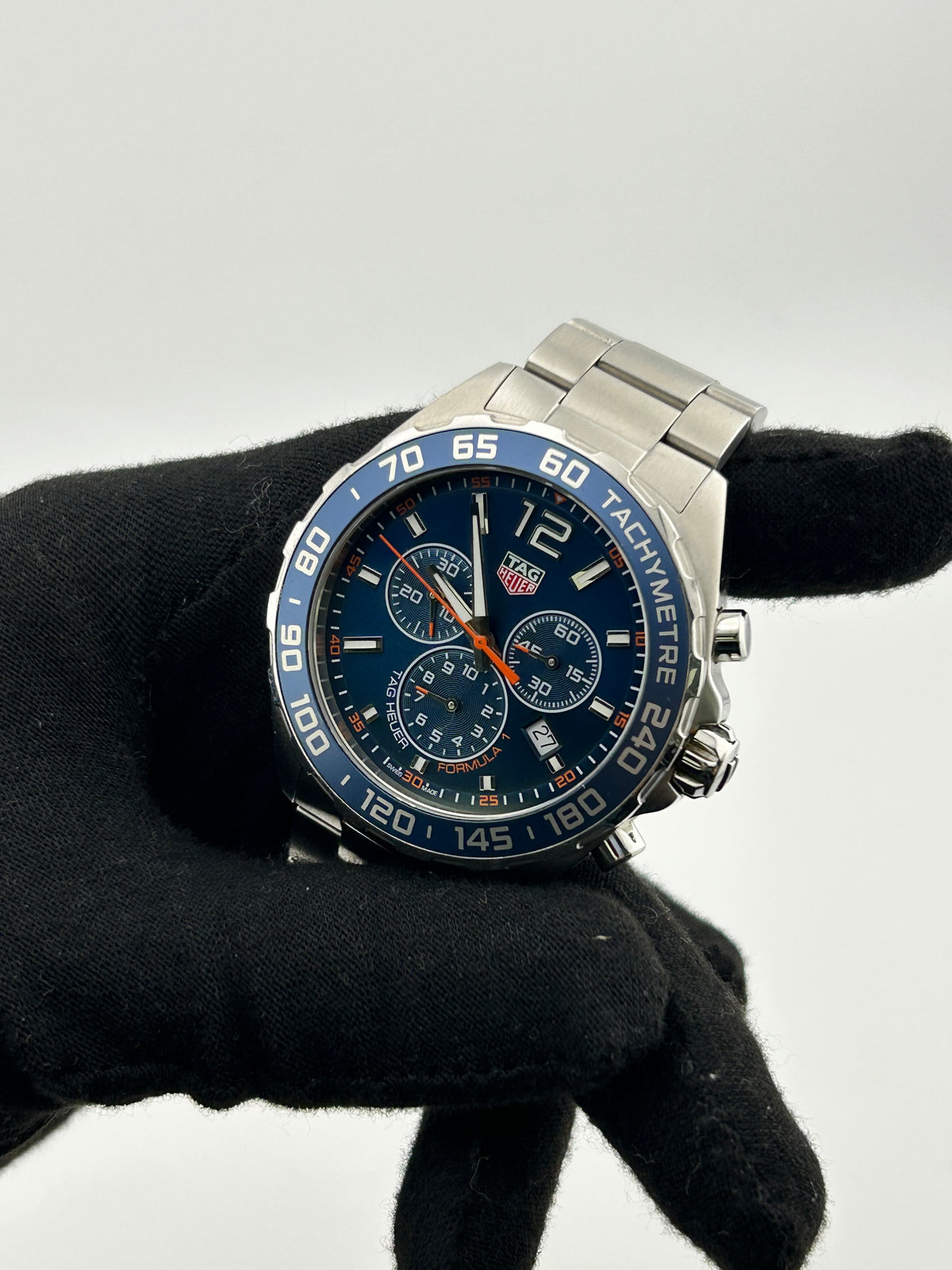 Tag Heuer Formula 1 Chronograph Blue Chronograph Dial on Stainless Steel Ref. CAZ1014.BA0842 — view 2