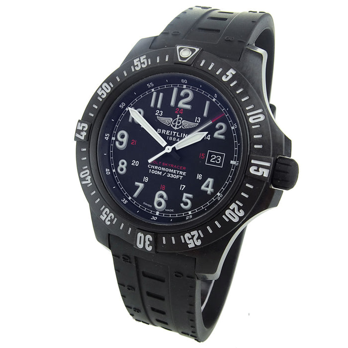 Breitling Colt Skyracer Black Arabic Dial on Black Rubber Band Ref. X74320 Complete 2017