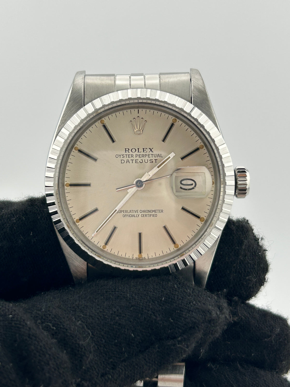 Rolex Datejust 36 Silver Stick Dial on Jubilee Ref. 16030 1981 — view 3