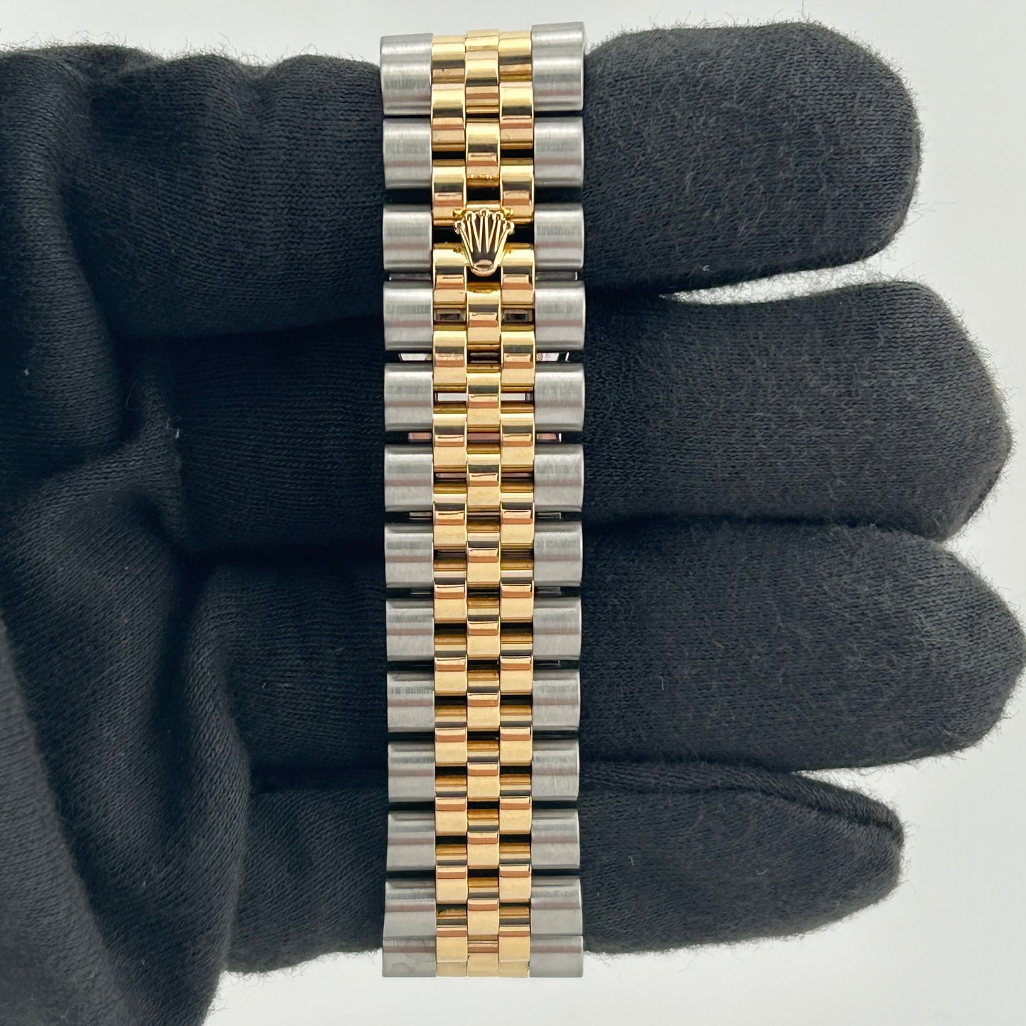 Rolex Datejust Champagne Anniversary Factory Diamond Dial Dial on D Link Jubilee Hidden Clasp Bracelet Ref. 116233G 2009 — view 4