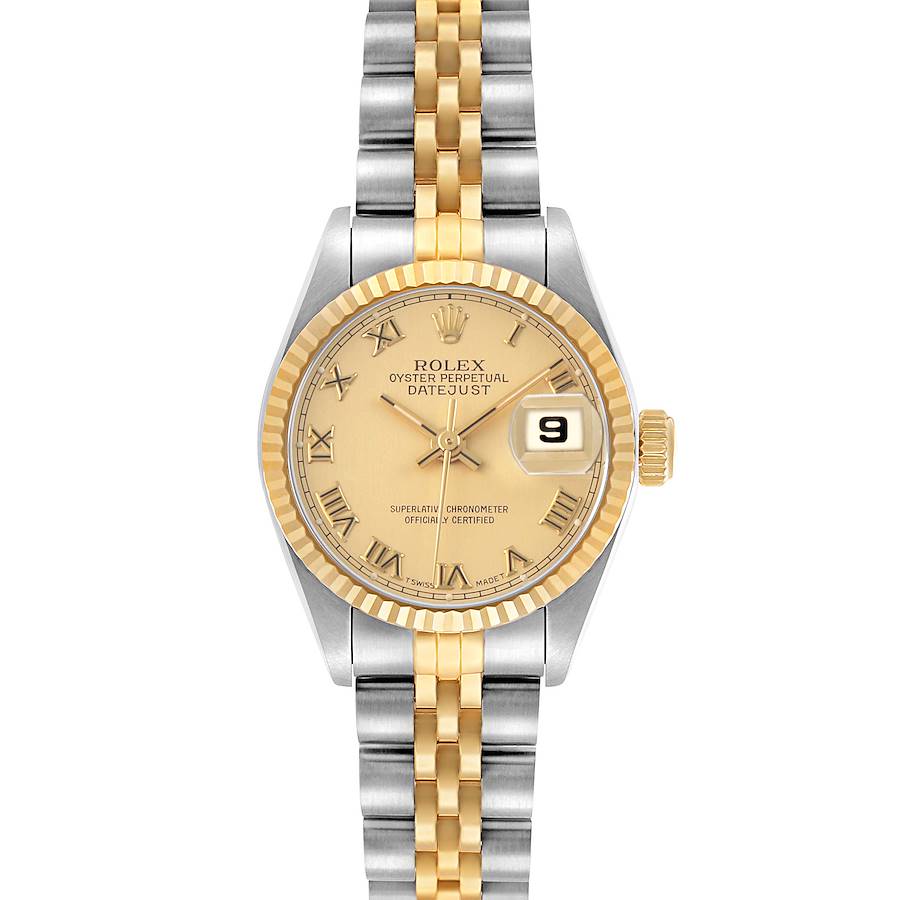 Rolex Datejust Lady Champagne Roman Stick Dial on D Link Jubilee Ref. 69173 1995