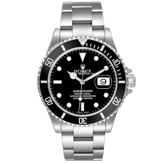 Rolex Submariner Black Dial on Oyster Bracelet Ref. 16610 Papers 2006