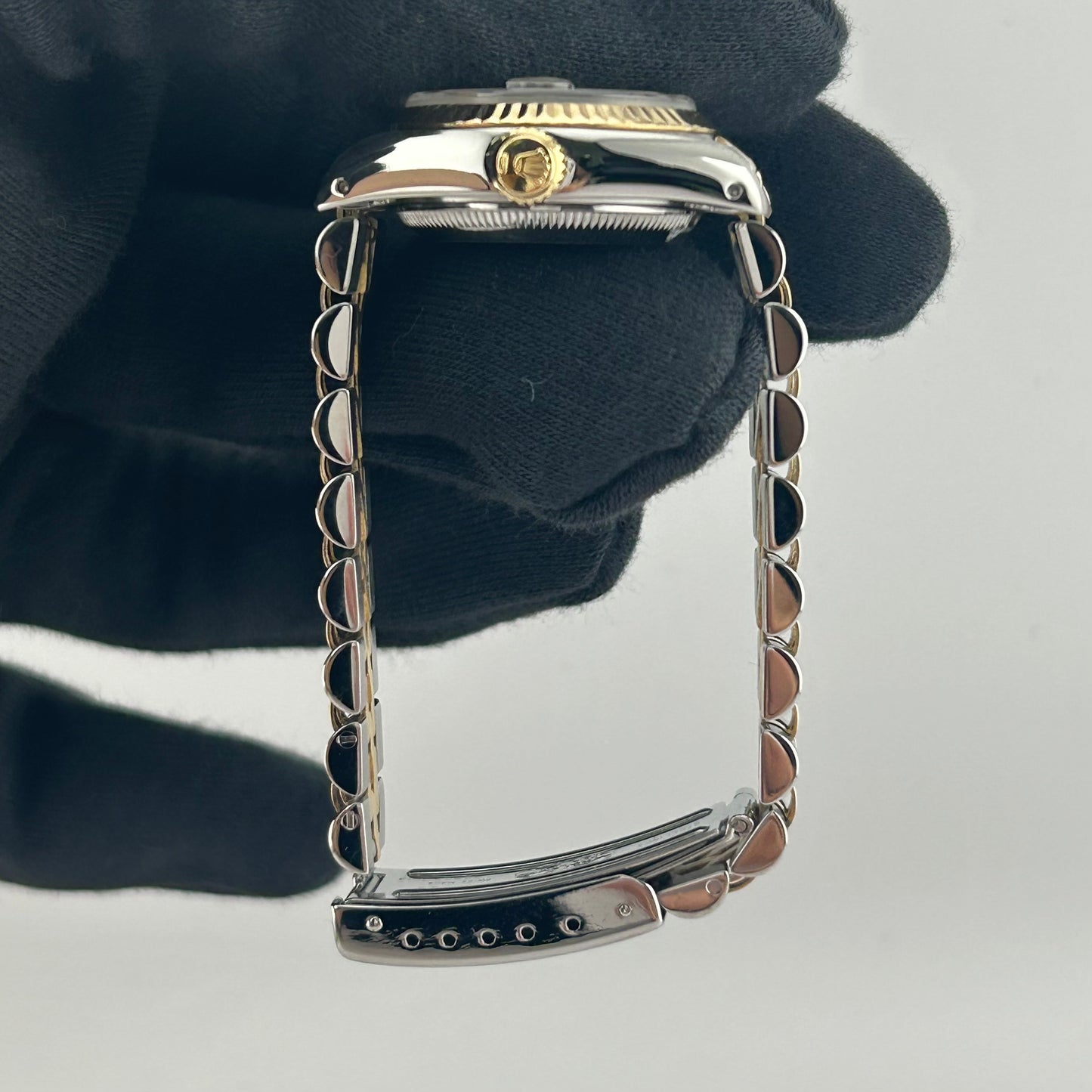 Rolex Datejust Lady Champagne Stick Dial on D Link Jubilee Bracelet Ref. 69173 1992 — view 5