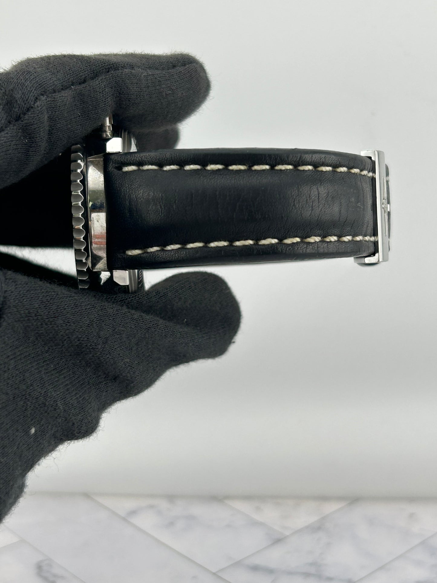 Breitling Navitimer Blue/Silver Dial on Leather Ref. AB0121/S232B48KBA Card 2010 — view 5