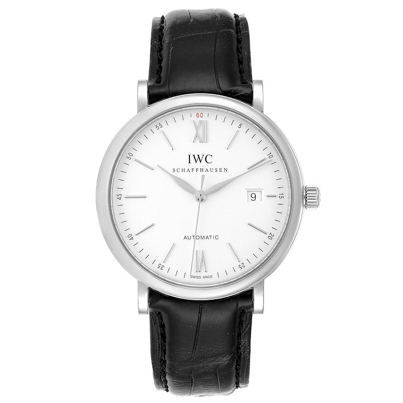 Iwc Portofino Automatic Silver Dial on Leather Strap Ref. IW356501