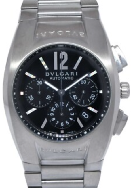 Bvlgari Ergon Black Dial on Stainless Steel Bracelet Ref. EG40S