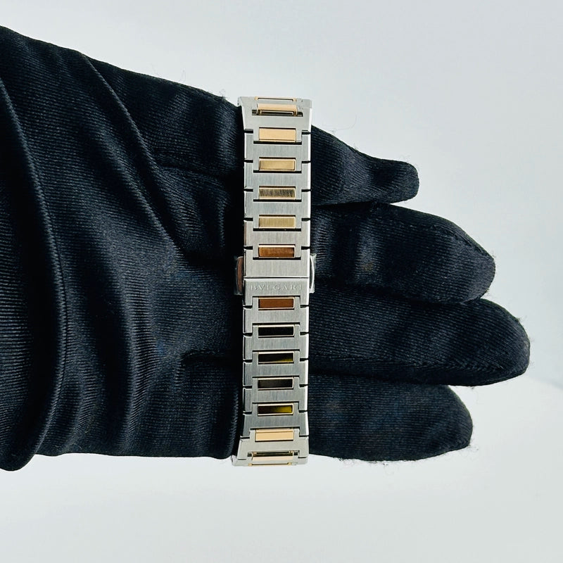 Bvlgari Bvlgari Green Diamond Dial on 2 Tone Bracelet Ref 103202 with Papers 2025