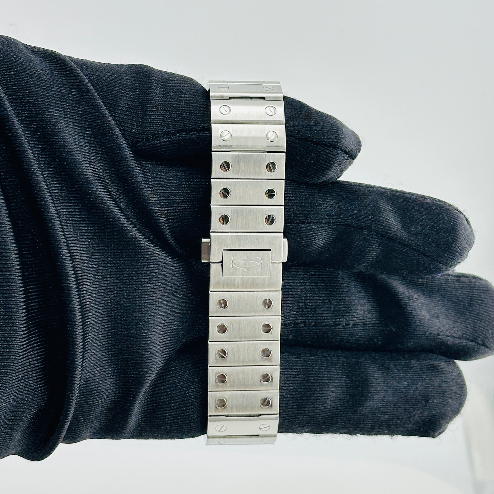 Cartier Santos de Cartier Medium Green Dial on Stainless Steel Bracelet Ref. 4075/WSSA0061 Card 2024 — view 4