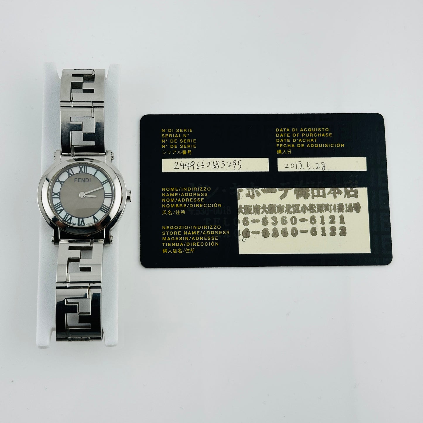 Fendi Orologi Mop Roman Dial Ref. 6100L Card 2013 — view 4