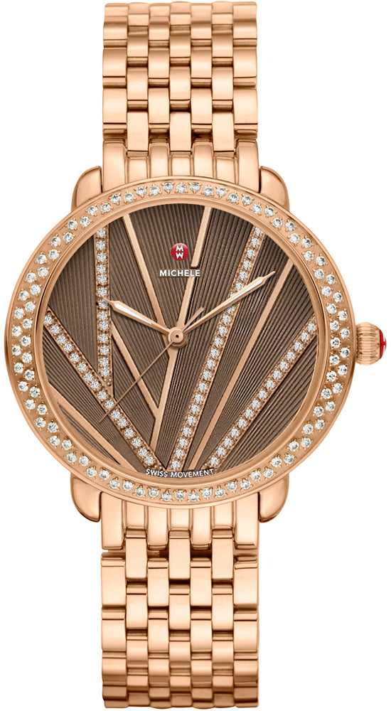 Michele Brown Dial Set With Diamonds Dial Ref. MWW21B000113 Card Open Date