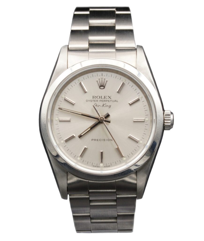 Rolex Air-King Silver Dial on Oyster Bracelet Ref. 14000M 2001