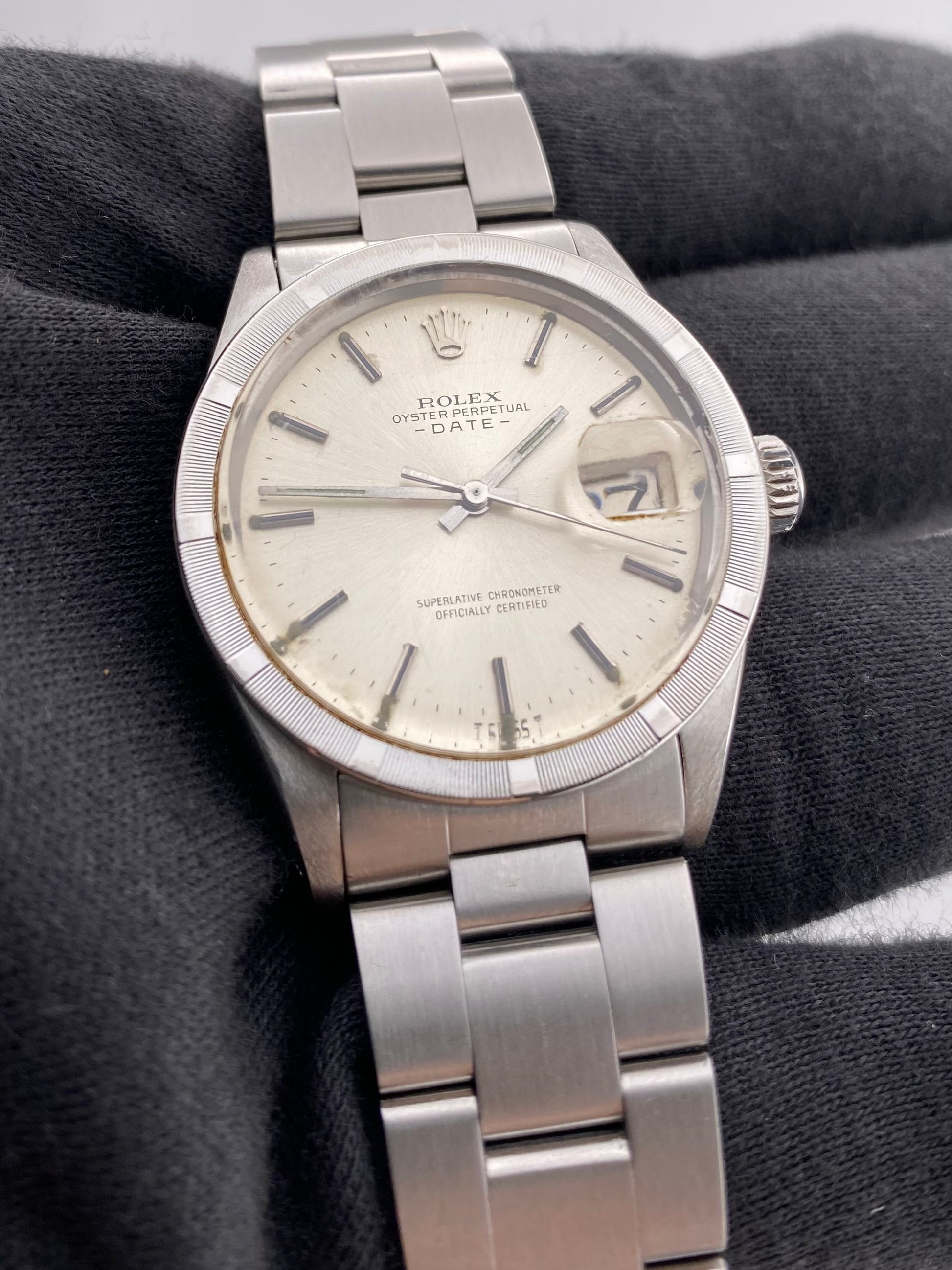 Rolex Oyster Perpetual Date Silver Index Dial on Oyster Ref. 1501 1971 — view 3
