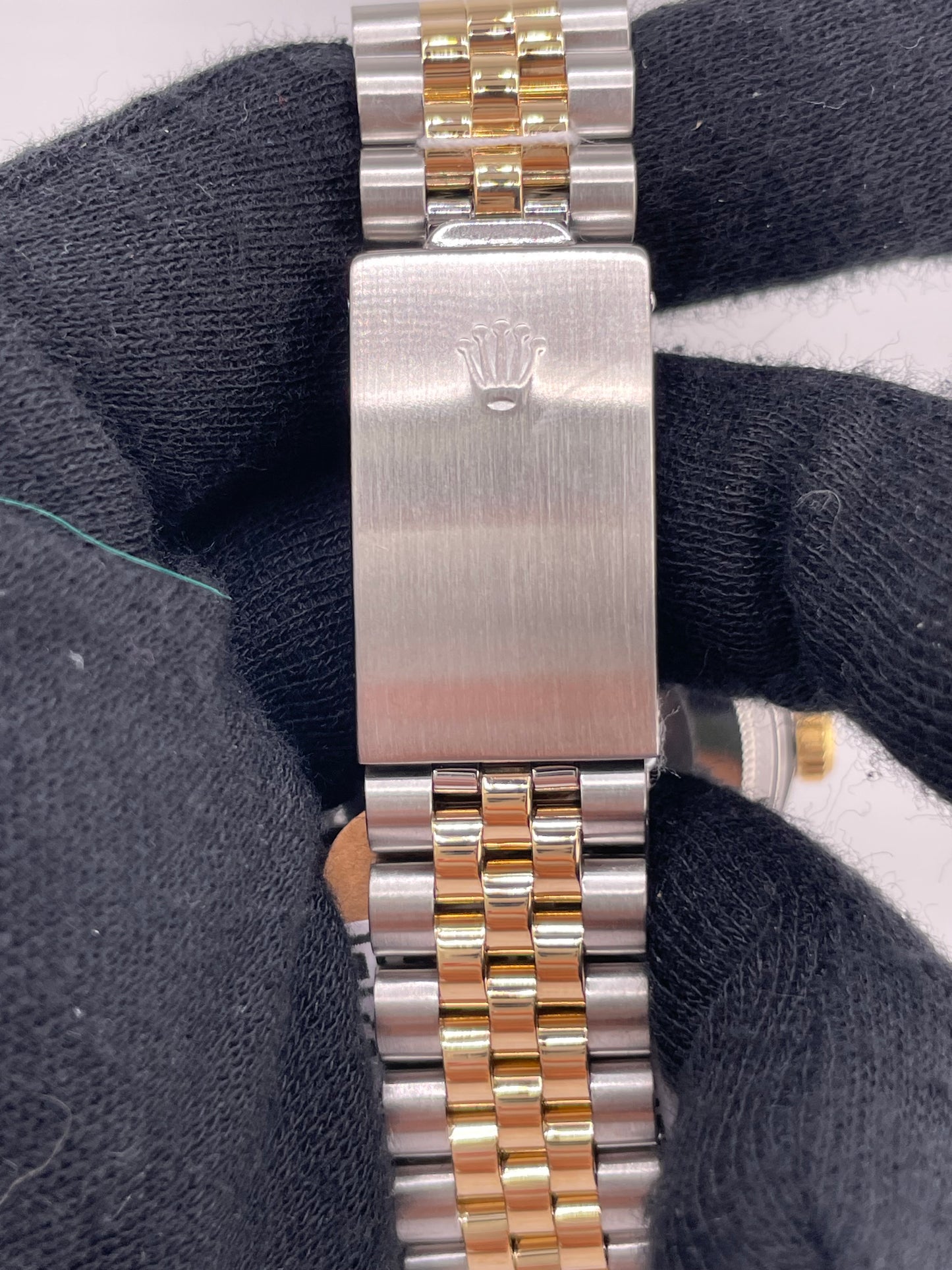 Rolex Datejust Champagne Stick Dial on D Link Jubilee Bracelet Ref. 16013 1987 — view 4