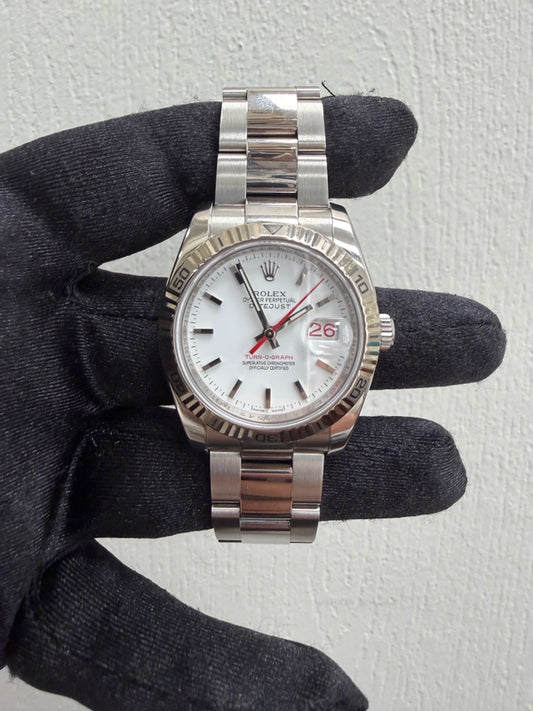 Rolex Datejust White Dial on Oyster Ref 116264 with Papers 2005