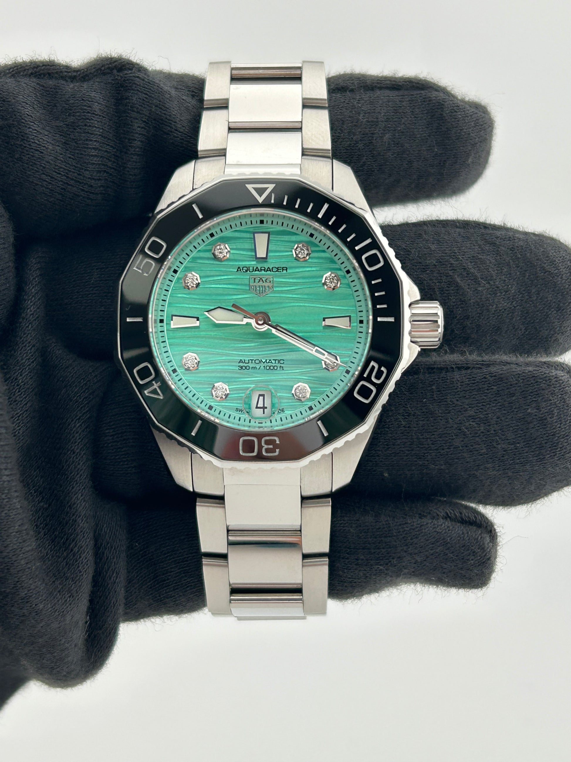 Tag Heuer Aquaracer Lady Turquoise Dial Dial on Stainless Steel Ref. WBP231K.BA0618 Complete 2023 — view 2