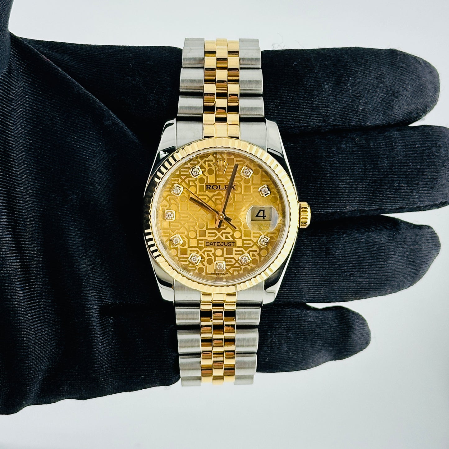 Rolex Datejust Gold Anniversary Diamond Dial Dial on D Link Jubilee Ref. 116233 Card 2012 — view 2