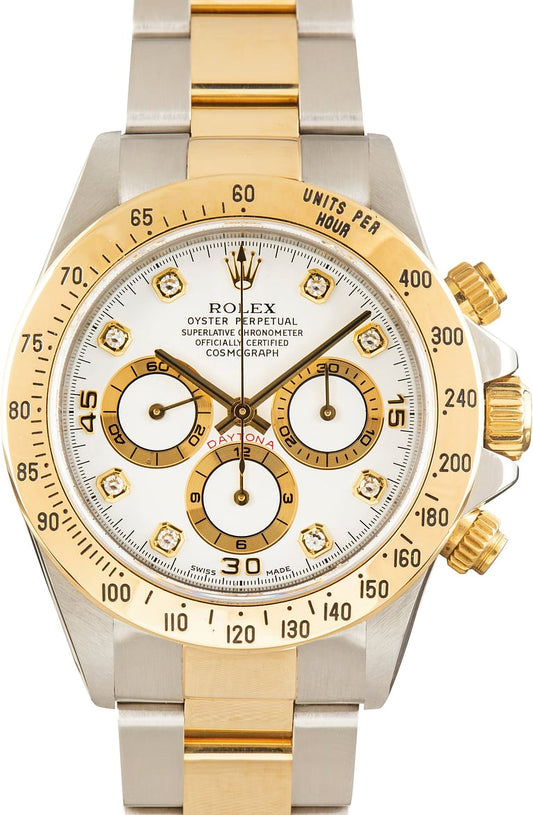 Rolex Daytona White Diamond Dial on Oyster Ref. 16523 1998
