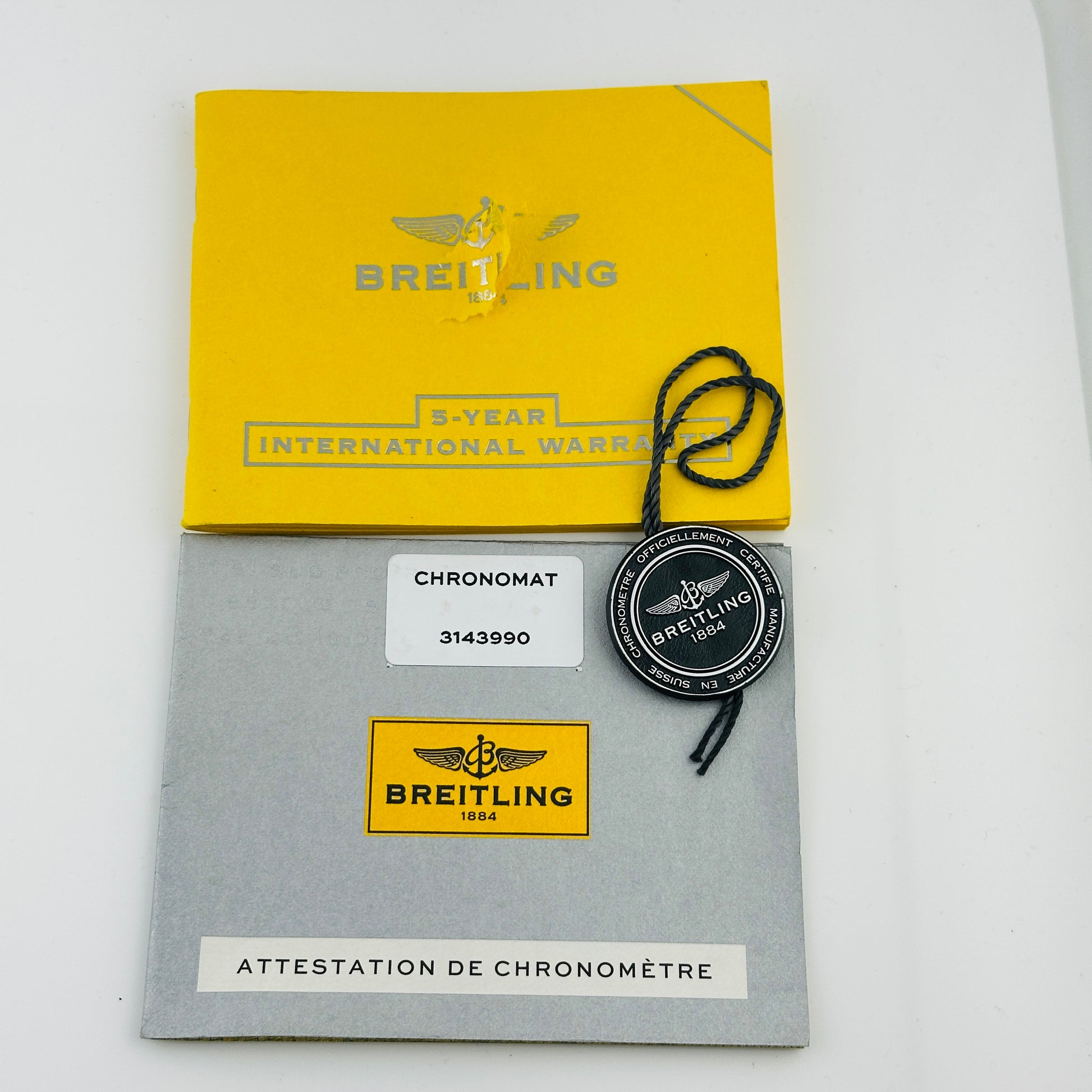 Breitling Chronomat Blue Dial on Stainless Steel Bracelet Ref. AB011012 Papers 2012 — view 2