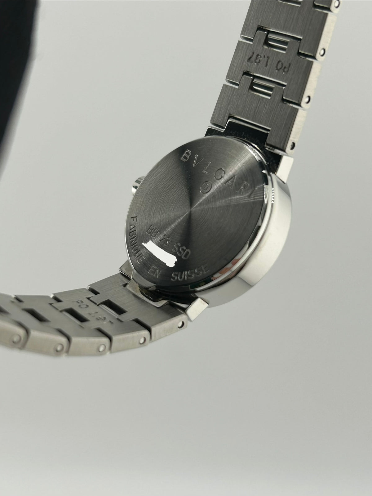 Bvlgari Bulgari Black Dial on Stainless Steel Bracelet Ref. BB23SSD — view 7