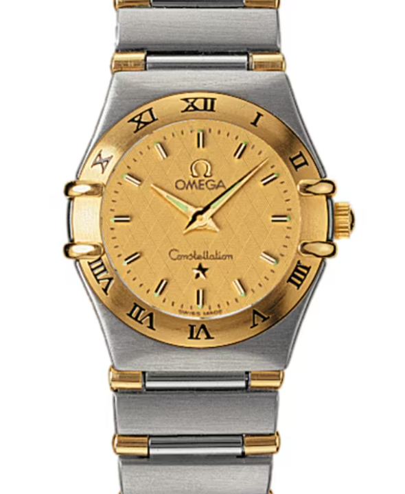 Omega Constellation Mini Yellow Dial on 2 Tone Bracelet Ref. 1362.10